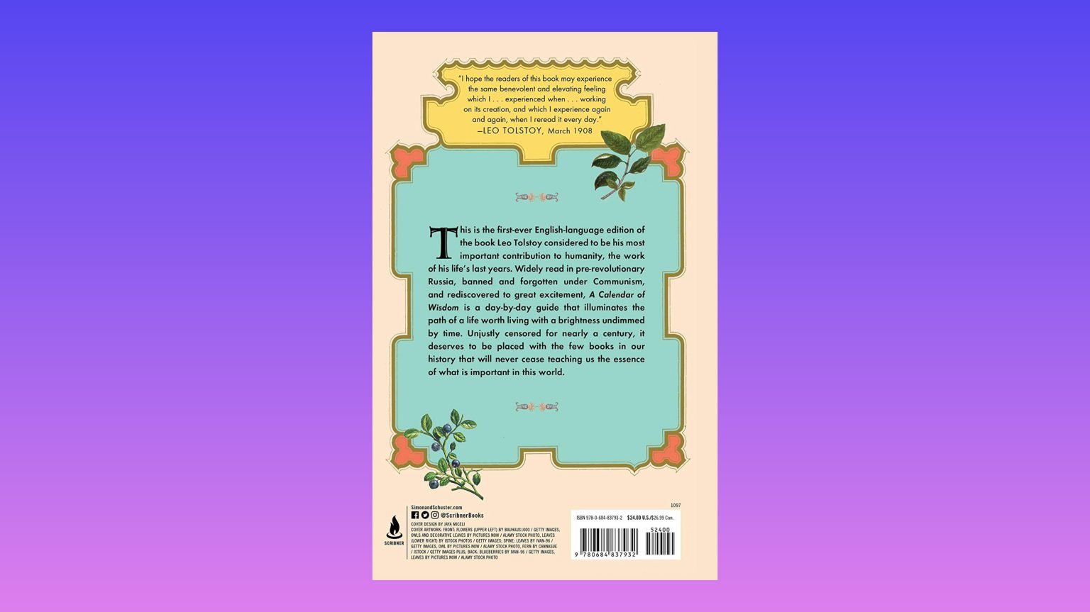 A Calendar of Wisdom - فروشگاه کتاب مینویی